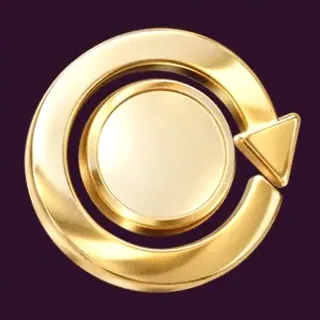 Gold circular arrow — Lucky Hills