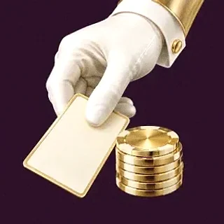 Hand dealing card — Lucky Hills